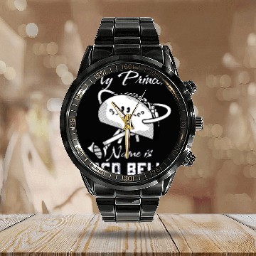 Discover Funny My Princess Name is Taco Belle Taco Lover Calendar Steel Band Watch