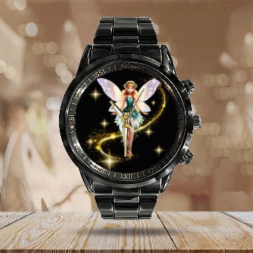 Discover Twilight Fairy Glow Calendar Steel Band Watch
