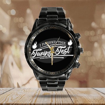 Discover I Passed the Turing Test – AI, Machine Learning Calendar Steel Band Watch