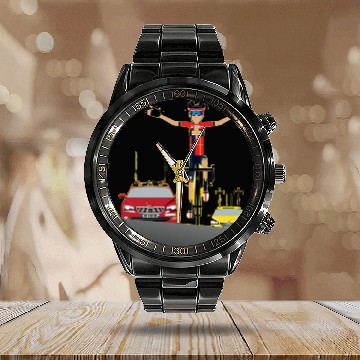 Discover Tour de France 44 Calendar Steel Band Watch