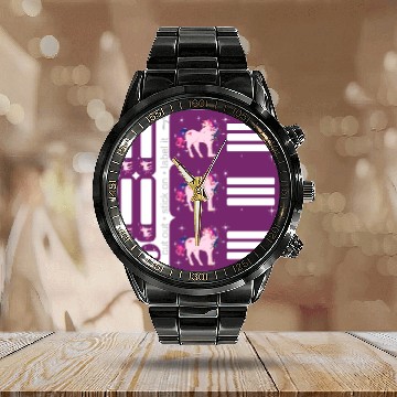 Discover DIY Sticker Set - Fantasy Unicorn Purple - 9 Calendar Steel Band Watch