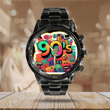 Discover Retro Vibes: Game Like It’s the 90s Calendar Steel Band Watch