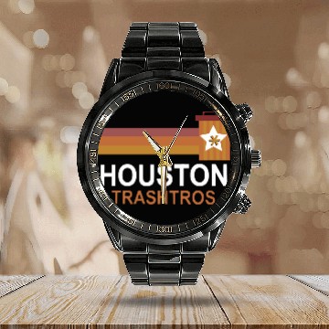 Discover Houston Trashtros Asterisks Calendar Steel Band Watch