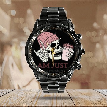 Discover Be Positive Calendar Steel Band Watch