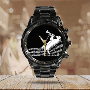 Discover Musical Meerkat With Trumpet And Sheet Music Calendar Steel Band Watch