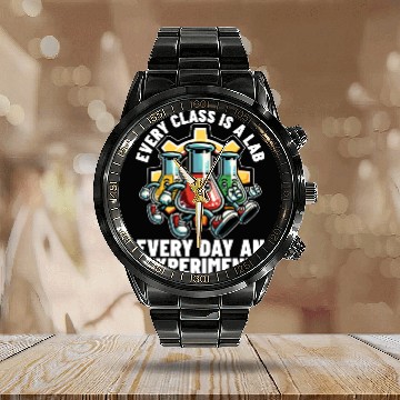 Discover STEM Teacher Every Class Is A Lab Science Teacher Calendar Steel Band Watch