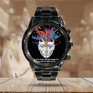 Discover Mind Unleashed | Watts Psychedelic Insight Calendar Steel Band Watch
