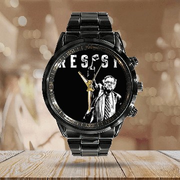Discover RESIST Bernie Sanders Freedom US National Service Calendar Steel Band Watch