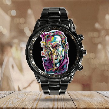 Discover Graffiti Villain Calendar Steel Band Watch
