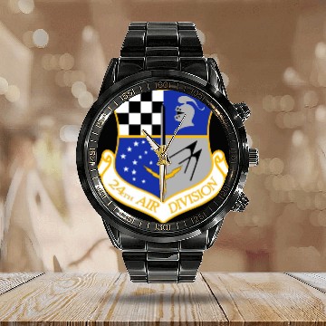 Discover US Air Force 12 Calendar Steel Band Watch
