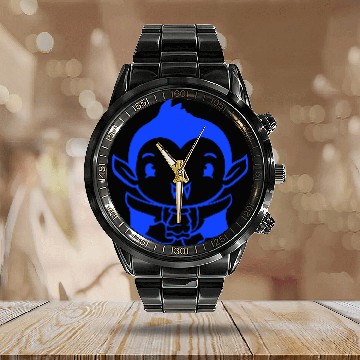 Discover Duck Vampire Halloween Costume Bloodsucker Monster Calendar Steel Band Watch