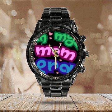 Discover In my mom era Calendar Steel Band Watch