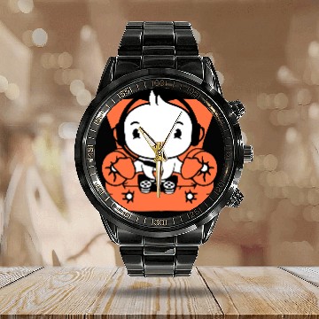 Discover Duck gamer gaming controller headset armchair cute Calendar Steel Band Watch