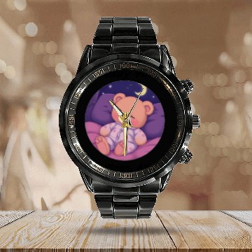 Discover Sunday Vibes: Zero Plans, All Chill Calendar Steel Band Watch