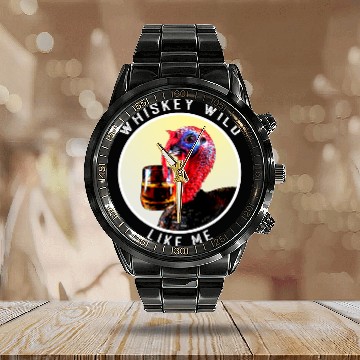 Discover Silly Derby Phrase Funny Hat Horse Racing Bourbon Calendar Steel Band Watch