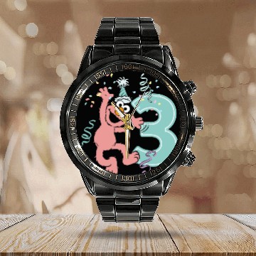 Discover Sesame Street Birthday Design With Elmo 3 Years Calendar Steel Band Watch