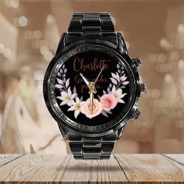 Discover Charlotte, grace under pressure Calendar Steel Band Watch