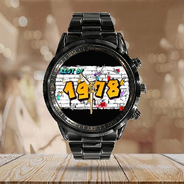 Discover Retro Classic 1978 Graffiti – 47 Years of Calendar Steel Band Watch