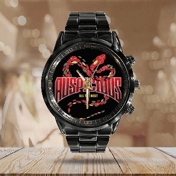 Discover Abstract Snake Illustration Design Calendar Steel Band Watch