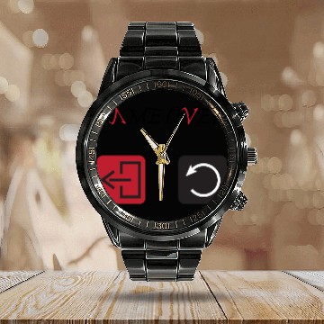 Discover Game Over - Minimalist Tech Design Calendar Steel Band Watch