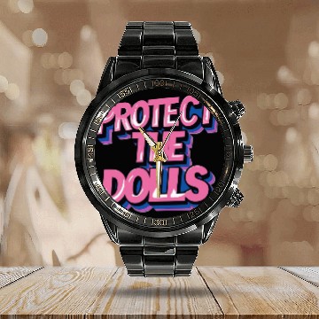 Discover Protect the dolls Calendar Steel Band Watch