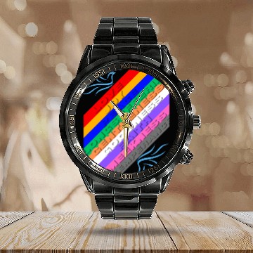 Discover Fruit of the Spirit Calendar Steel Band Watch