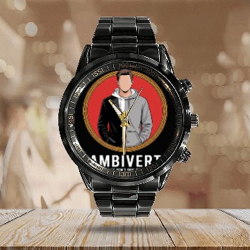 Discover Ambivert Because Life Isn’t One Size Fits All Calendar Steel Band Watch