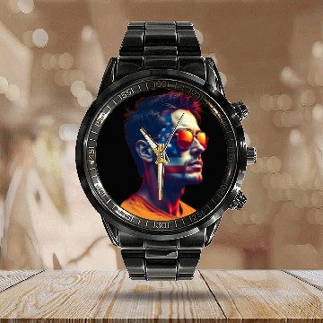 Discover Patriotic American Spirit in Style Calendar Steel Band Watch