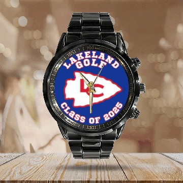 Discover Golf Lakeland Class of 2025 Calendar Steel Band Watch