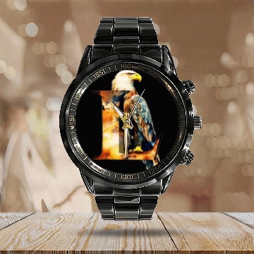Discover EAGLE LETTER L Calendar Steel Band Watch