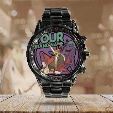 Discover Funky Eggplant Drummer – Funny Cartoon Music T-Shi Calendar Steel Band Watch