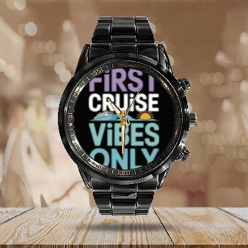 Discover Cruise Rookie Ocean Adventure First Voyage Calendar Steel Band Watch
