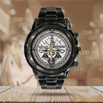 Discover Mystic Eye Seal – Symbol of Vision and Power Calendar Steel Band Watch