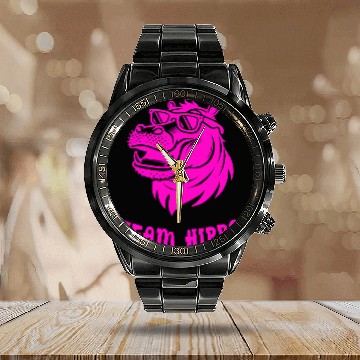 Discover Team Hippo Calendar Steel Band Watch