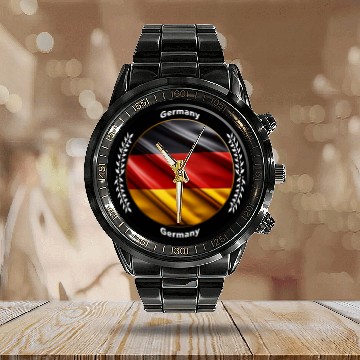 Discover Germany Calendar Steel Band Watch