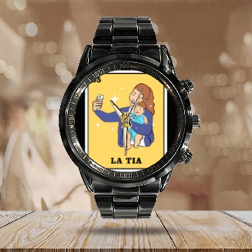 Discover Mexican Lottery La Tia Mexican Bingo Calendar Steel Band Watch