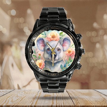 Discover Bloo the Dreaming Koala Calendar Steel Band Watch