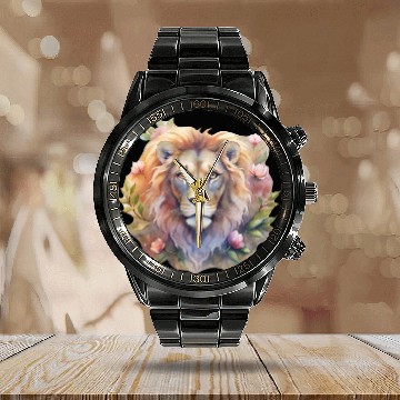 Discover Asher the Floral Monarch Calendar Steel Band Watch