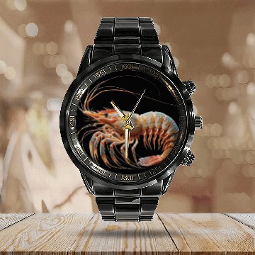 Discover Ocean Elegance : The Grace of a Shrimp Calendar Steel Band Watch