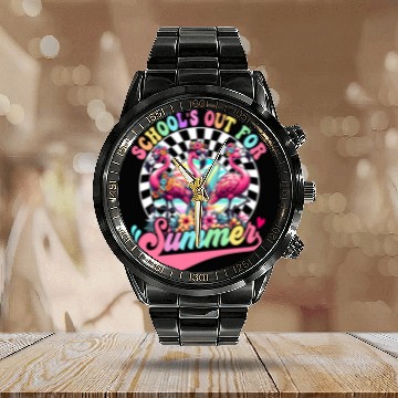 Discover Schools Out For Summer Flamingo Teaches Students Calendar Steel Band Watch