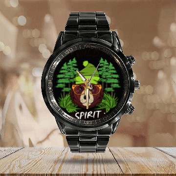 Discover Cool Wild Animal Print Calendar Steel Band Watch