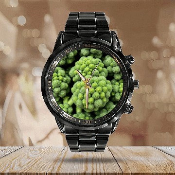 Discover Fresh Broccoli Calendar Steel Band Watch