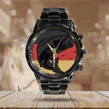Discover Bold Bass with German Pride Calendar Steel Band Watch