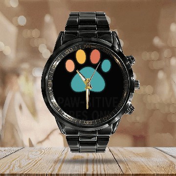 Discover nergie Positive Pattes Heureuses Calendar Steel Band Watch