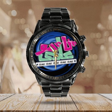 Discover Urban Re-Run Arabic Graffiti Calendar Steel Band Watch – Bold Street
