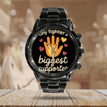 Discover NICU Sibling Preemie Big Brother Big Sister Calendar Steel Band Watch