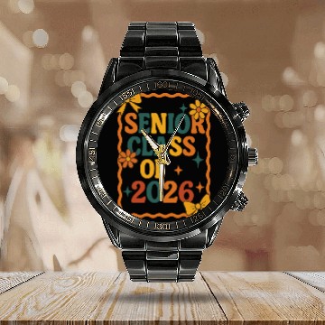 Discover Senior Class of 2026 Back to School Calendar Steel Band Watch