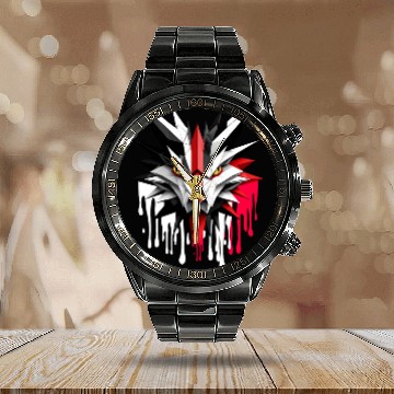 Discover UK St George's Dragon Flag England Calendar Steel Band Watch