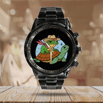 Discover On the way to get my shit together Calendar Steel Band Watch