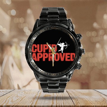 Discover Cupid Approved Silhouette Calendar Steel Band Watch